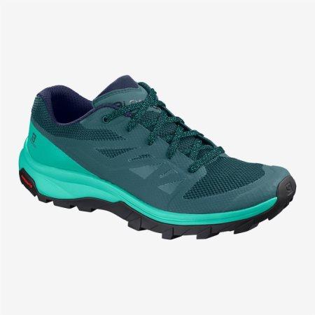 Salomon OUTline W Womens Hiking Shoes Green | Salomon South Africa